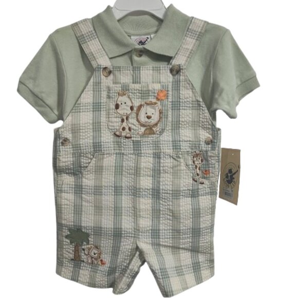 Good Lad of Philadelphia Y2K Boy's Size 2T Coverall and Collared Shirt Lion NWT - Picture 2 of 9